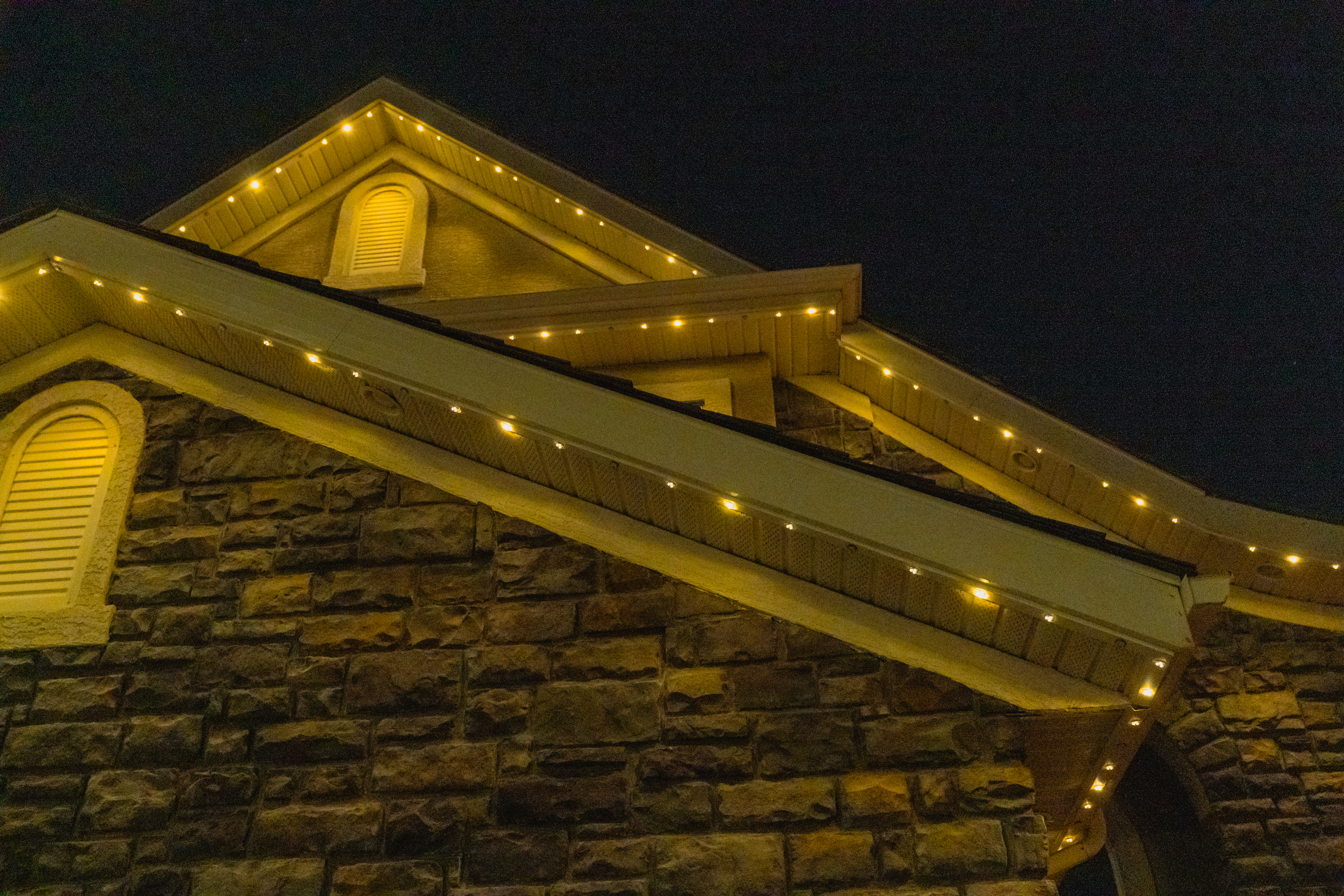 Permanent holiday lighting installation in Calgary – year-round LED by Lior Lighting